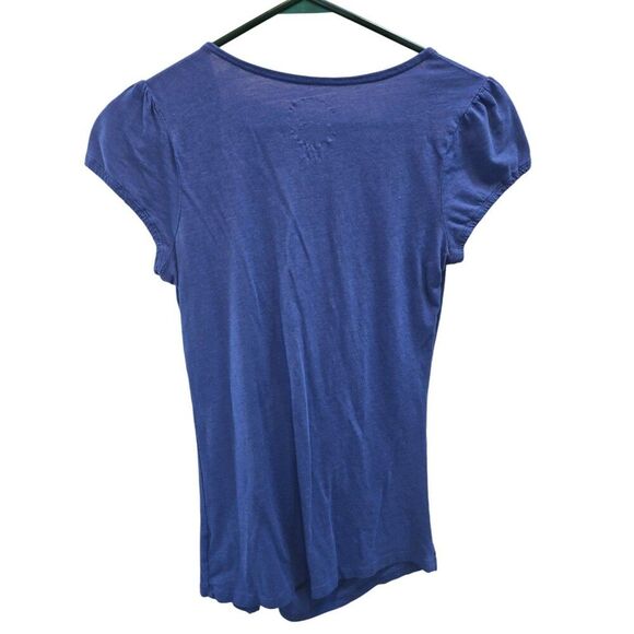 Inc International Concepts Inc Blue Ruffle Top Size M - Picture 2 of 3